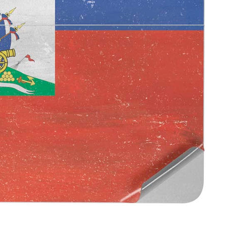 Haitian Flag Distressed Surface Laptop Studio Skin