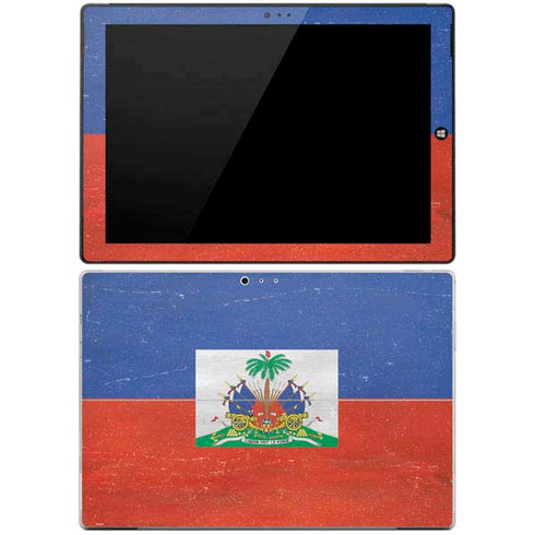 Haitian Flag Distressed Surface Pro 3 Skin