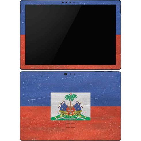 Haitian Flag Distressed Surface Pro 6 Skin