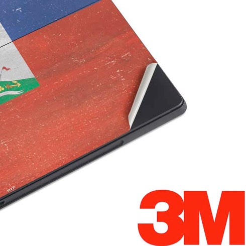 Haitian Flag Distressed Surface Pro 7 Skin