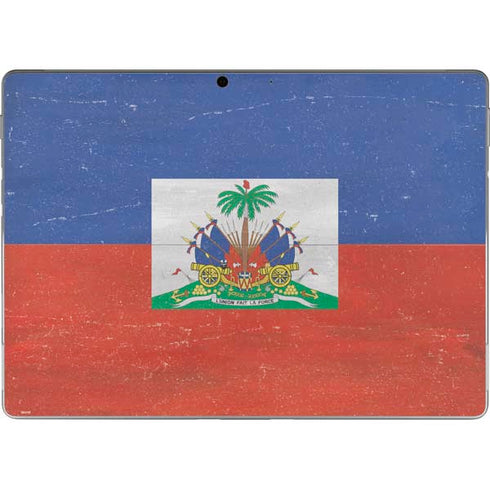 Haitian Flag Distressed Surface Pro 8 Skin