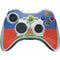 Haitian Flag Distressed Xbox 360 Wireless Controller Skin