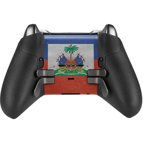 Haitian Flag Distressed Xbox Elite Wireless Controller Series 2 Skin