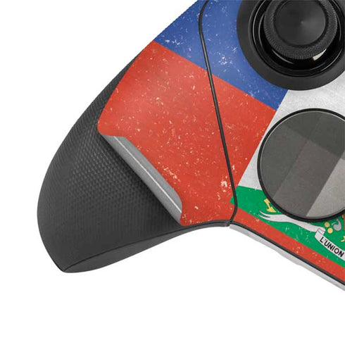 Haitian Flag Distressed Xbox Elite Wireless Controller Series 2 Skin