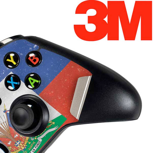 Haitian Flag Distressed Xbox One Controller Skin