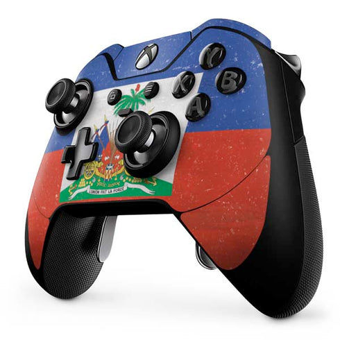 Haitian Flag Distressed Xbox One Elite Controller Skin