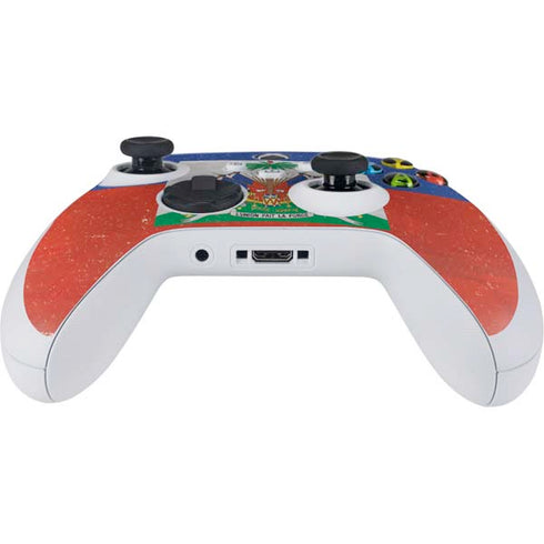 Haitian Flag Distressed Xbox Series S Controller Skin