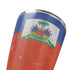 Haitian Flag Distressed Yeti 20oz Tumbler Skin
