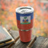 Haitian Flag Distressed Yeti 30oz Rambler Tumbler Skin