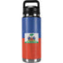 Haitian Flag Distressed YETI Rambler 26oz Bottle Skin