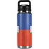 Haitian Flag Distressed YETI Rambler 26oz Bottle Skin