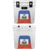Haitian Flag Distressed YETI Roadie 24 Hard Cooler Skin