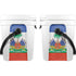 Haitian Flag Distressed YETI Roadie 24 Hard Cooler Skin