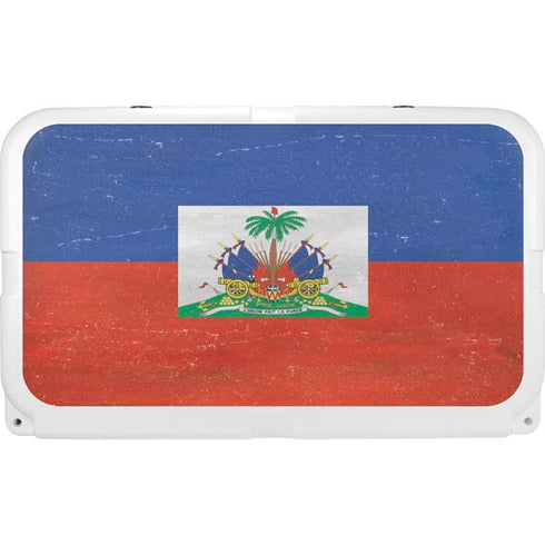 Haitian Flag Distressed YETI Tundra 45 Hard Cooler Skin