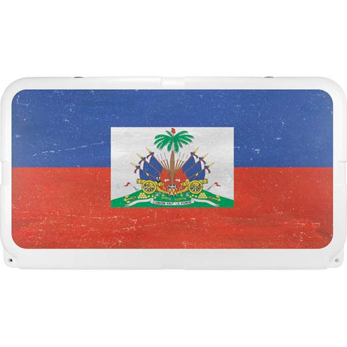 Haitian Flag Distressed YETI Tundra 65 Hard Cooler Skin