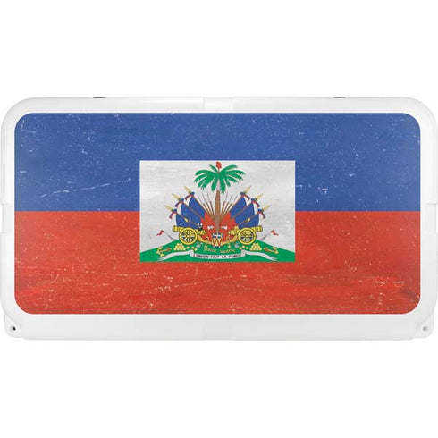 Haitian Flag Distressed YETI Tundra 75 Hard Cooler Skin