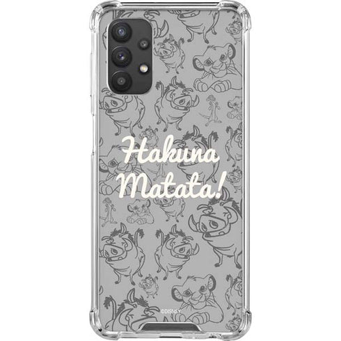 Disney The Lion King Hakuna Matata Galaxy A32 5G Clear Case