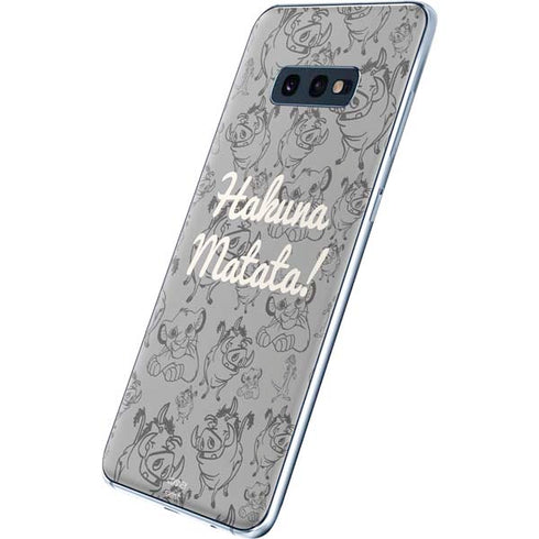 Disney The Lion King Hakuna Matata Galaxy S10e Skin