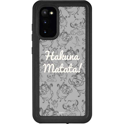 Disney The Lion King Hakuna Matata Galaxy S20 Waterproof Case