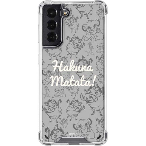 Disney The Lion King Hakuna Matata Galaxy S21 5G Clear Case