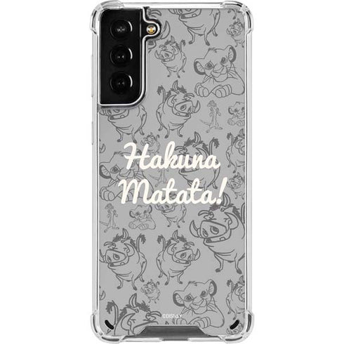 Disney The Lion King Hakuna Matata Galaxy S21 Plus 5G Clear Case