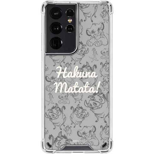Disney The Lion King Hakuna Matata Galaxy S21 Ultra 5G Clear Case