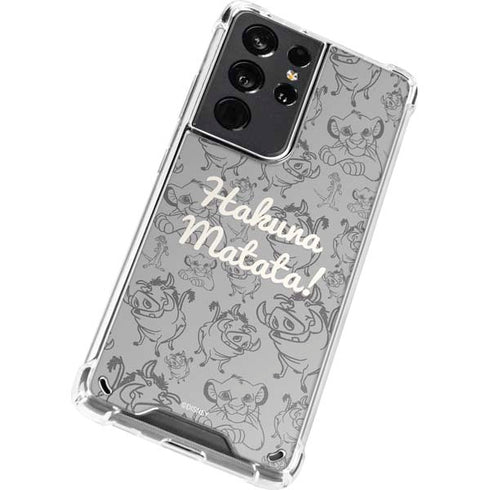 Disney The Lion King Hakuna Matata Galaxy S21 Ultra 5G Clear Case