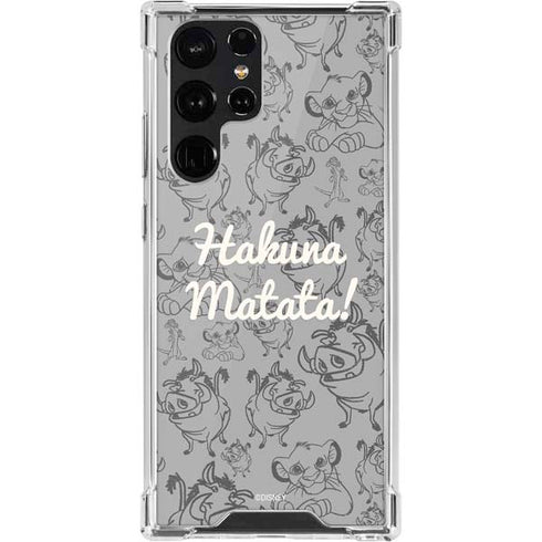Disney The Lion King Hakuna Matata Galaxy S22 Ultra Clear Case