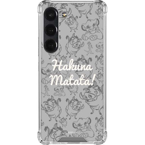 Disney The Lion King Hakuna Matata Galaxy S23 Clear Case