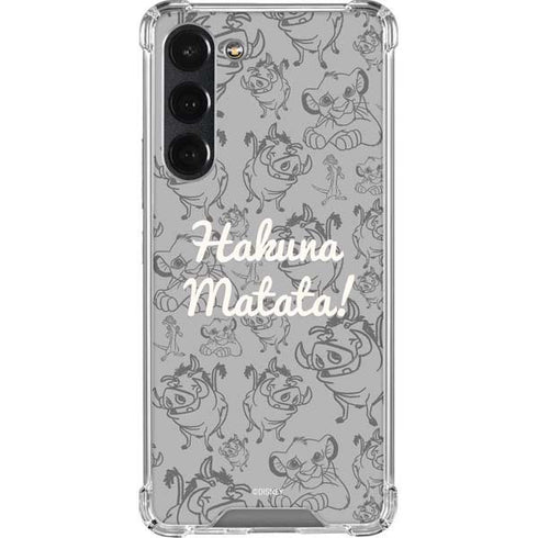 Disney The Lion King Hakuna Matata Galaxy S23 Plus Clear Case