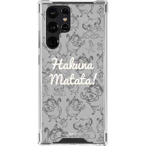 Disney The Lion King Hakuna Matata Galaxy S24 Ultra Clear Case