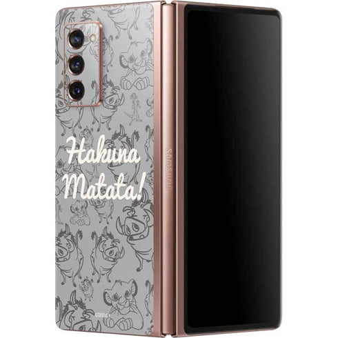 Disney The Lion King Hakuna Matata Galaxy Z Fold2 5G Skin
