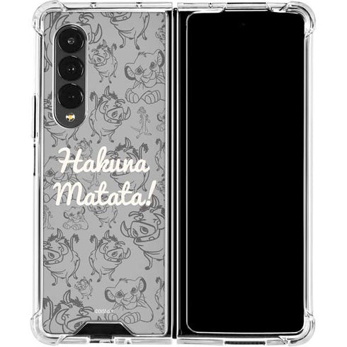 Disney The Lion King Hakuna Matata Galaxy Z Fold4 5G Clear Case
