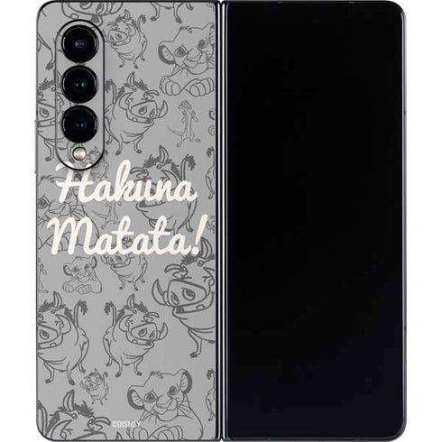 Disney The Lion King Hakuna Matata Galaxy Z Fold4 5G Skin