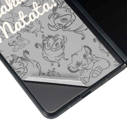 Disney The Lion King Hakuna Matata Galaxy Z Fold4 5G Skin