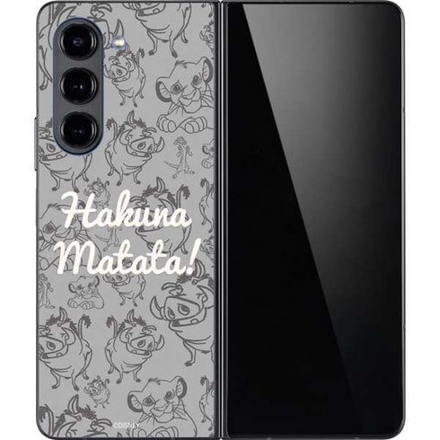 Disney The Lion King Hakuna Matata Galaxy Z Fold5 5G Skin