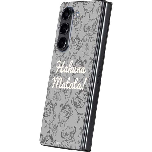 Disney The Lion King Hakuna Matata Galaxy Z Fold5 5G Skin