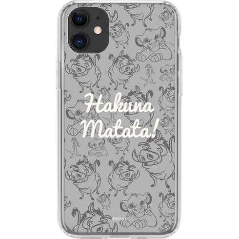 Disney The Lion King Hakuna Matata iPhone 11 Clear Case