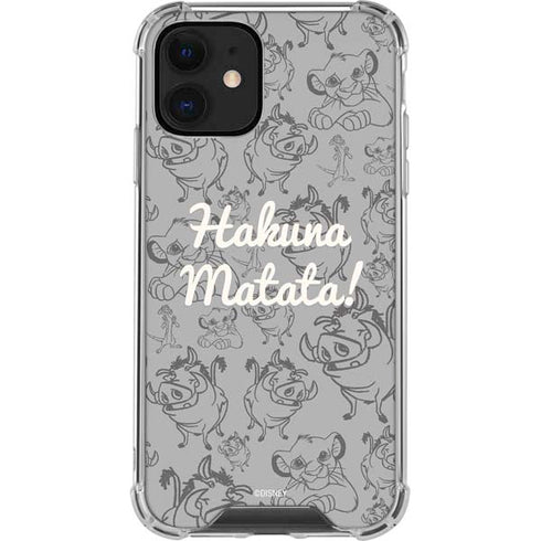 Disney The Lion King Hakuna Matata iPhone 12 Clear Case