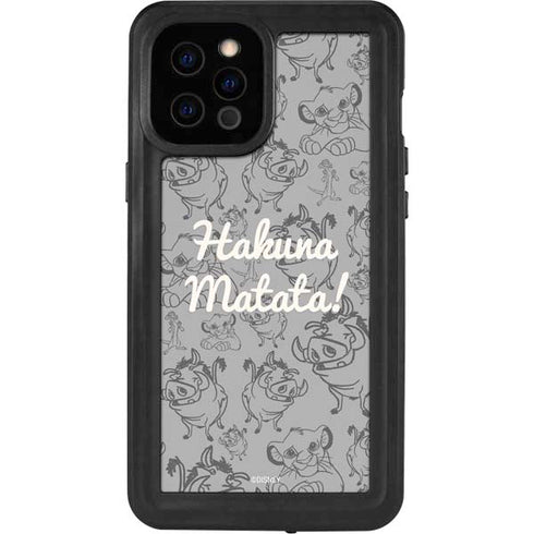 Disney The Lion King Hakuna Matata iPhone 12 Pro Max Waterproof Case