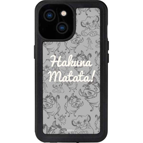Disney The Lion King Hakuna Matata iPhone 13 Mini Waterproof Case
