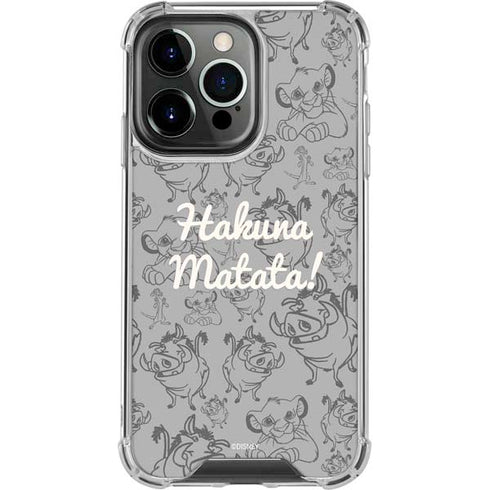Disney The Lion King Hakuna Matata iPhone 13 Pro Clear Case