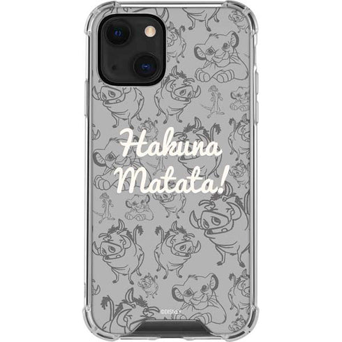 Disney The Lion King Hakuna Matata iPhone 14 Plus Clear Case