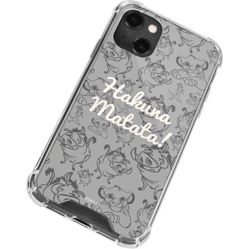 Disney The Lion King Hakuna Matata iPhone 14 Plus Clear Case