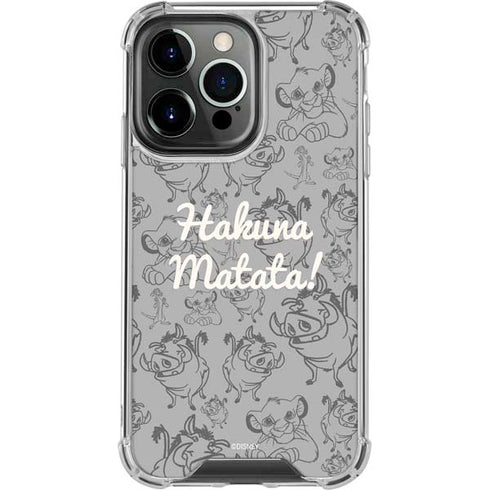 Disney The Lion King Hakuna Matata iPhone 15 Pro Clear Case