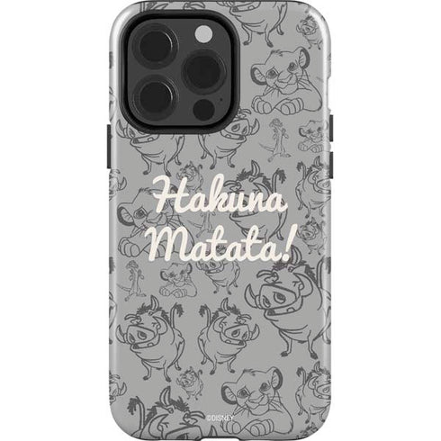 Disney The Lion King Hakuna Matata iPhone 15 Pro Impact Case