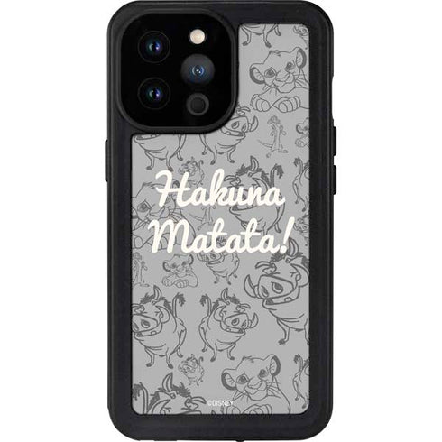 Disney The Lion King Hakuna Matata iPhone 14 Pro Max Waterproof Case