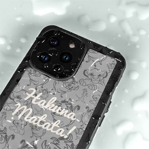 Disney The Lion King Hakuna Matata iPhone 14 Pro Max Waterproof Case