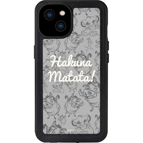 Disney The Lion King Hakuna Matata iPhone 15 Plus Waterproof Case