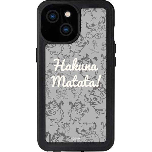 Disney The Lion King Hakuna Matata iPhone 15 Waterproof Case
